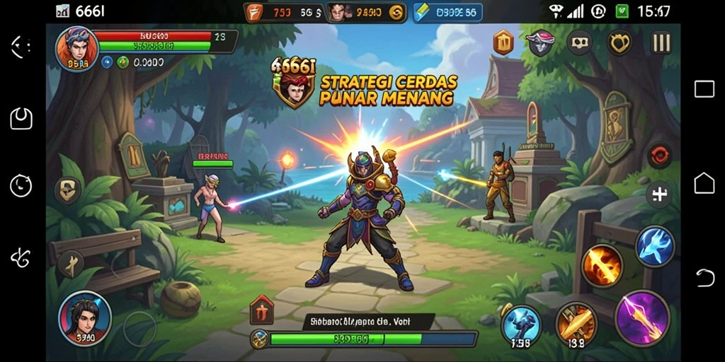 Gameplay mendebarkan dalam strategi bertempur di 666I.