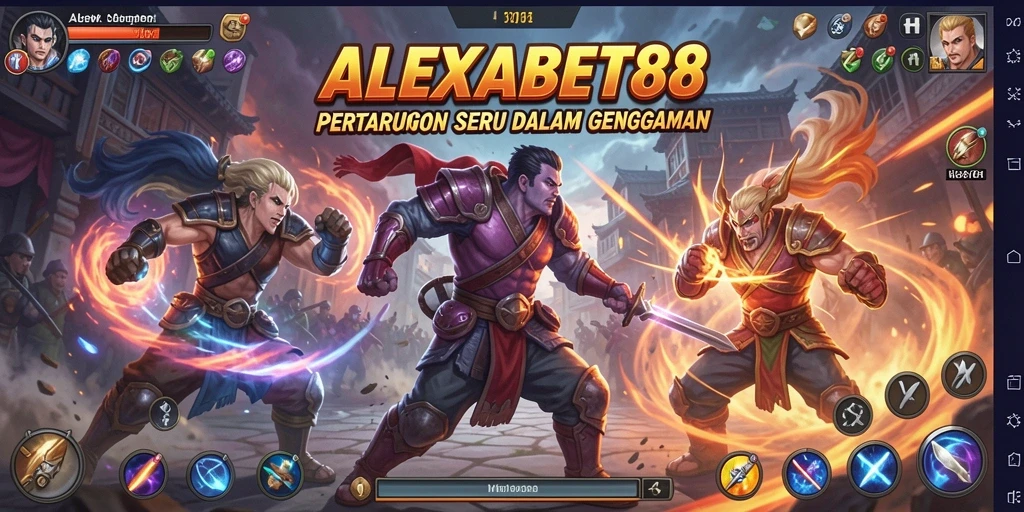 Gameplay seru dan pertarungan epik dalam ALEXABET88.