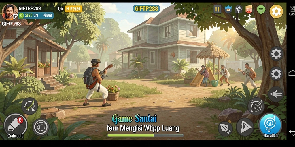 Tampilan gameplay <strong>GIFTRP288</strong> yang ceria dan menyenangkan.