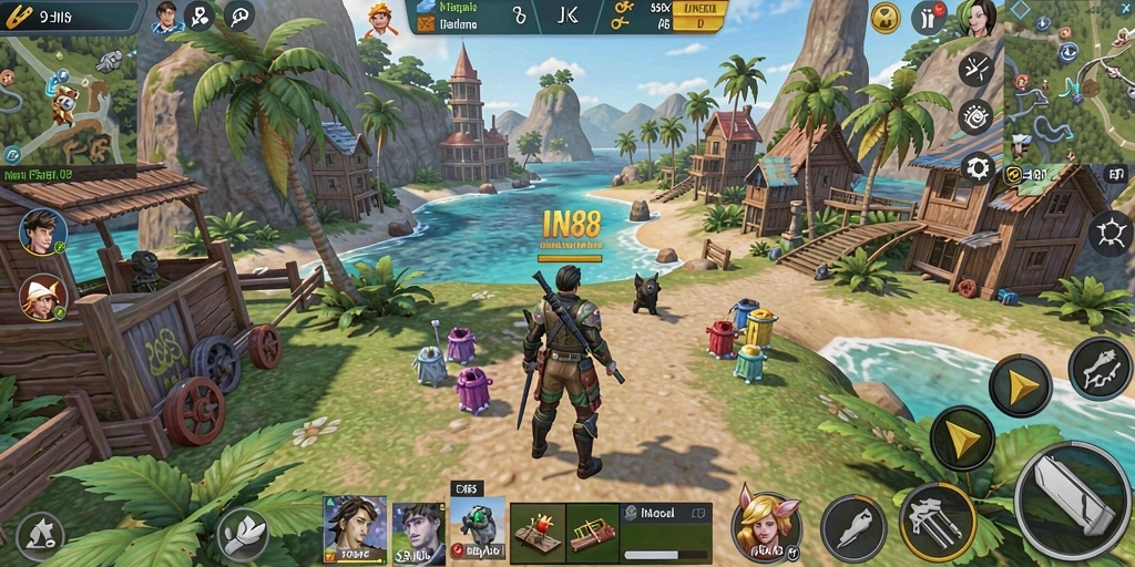 Tampilan gameplay IN88 yang mengesankan di dunia Open World.