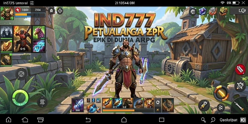 Tampilan gameplay ARPG yang menarik dan mendebarkan di IND777.