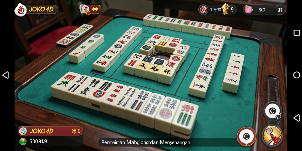 Tampilan menarik dari gameplay Mahjong JOKO4D yang seru.
