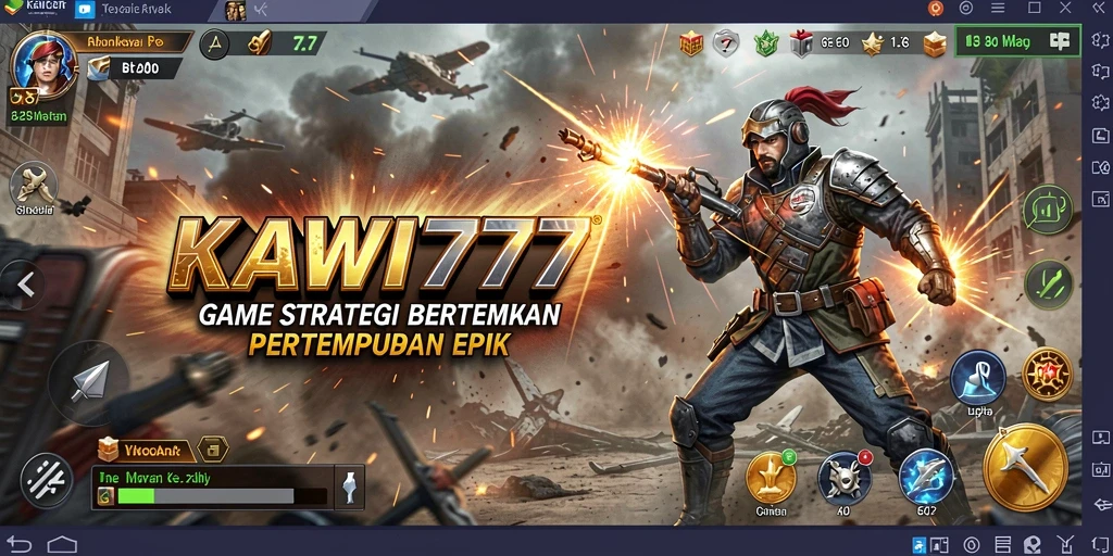 Screenshot gameplay KAWI777 yang menampilkan pertempuran strategis yang mendebarkan.
