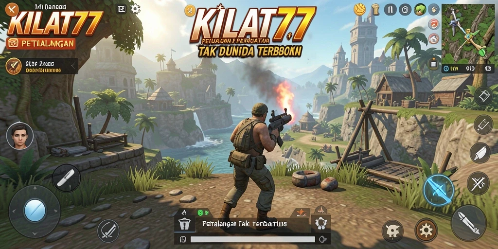 Tampilan gameplay KILAT77 yang memukau di dunia Open World.