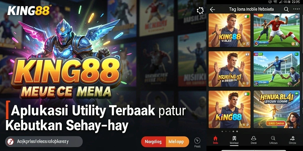 Screenshot utama KING88 menampilkan antarmuka pengguna yang bersih dan intuitif.