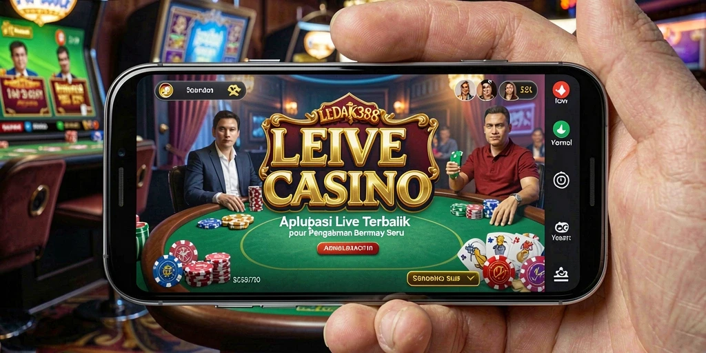 Tampilan gameplay Live Casino yang imersif dan interaktif di LEDAK388.