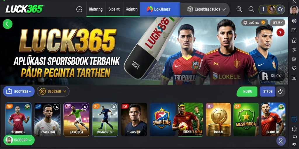 Tampilan gameplay taruhan olahraga di LUCK365 yang menarik.