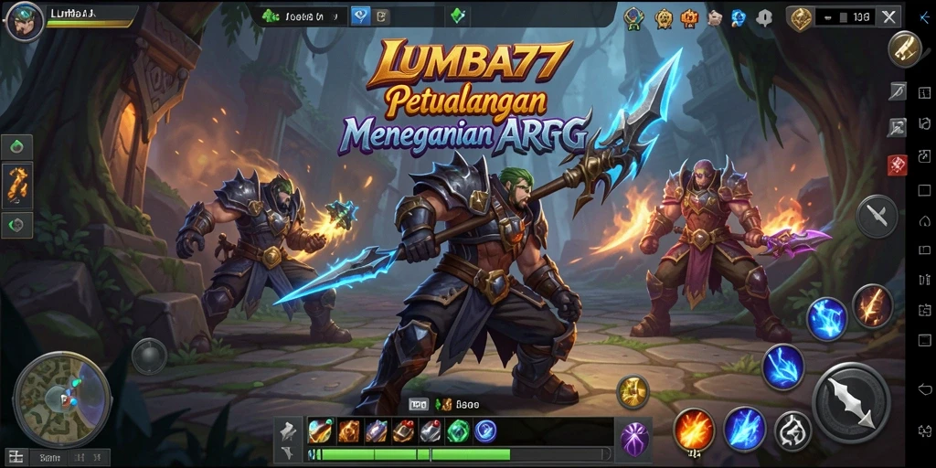Tampilan menakjubkan dari gameplay ARPG LUMBA77 yang penuh aksi.