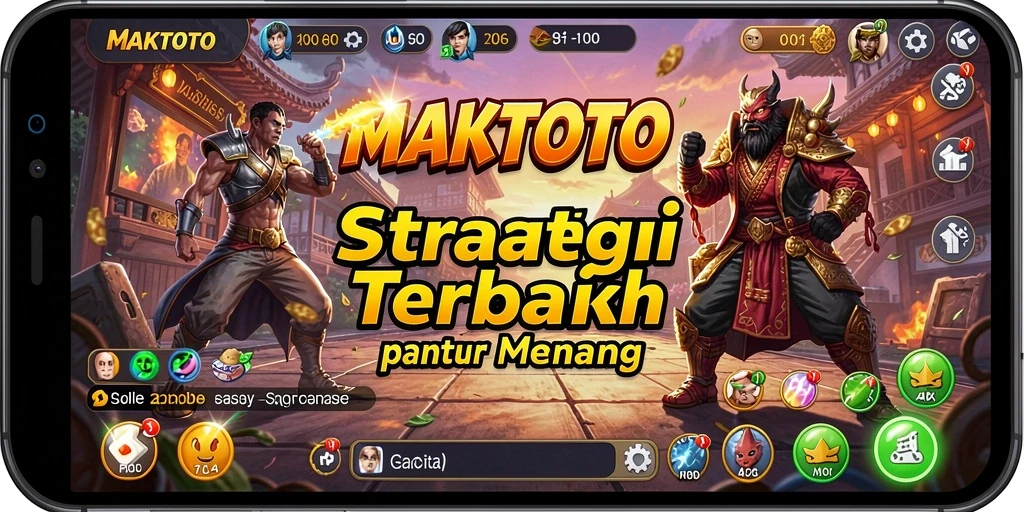 Screenshot gameplay MAKTOTO yang menunjukkan aksi strategis yang intens.