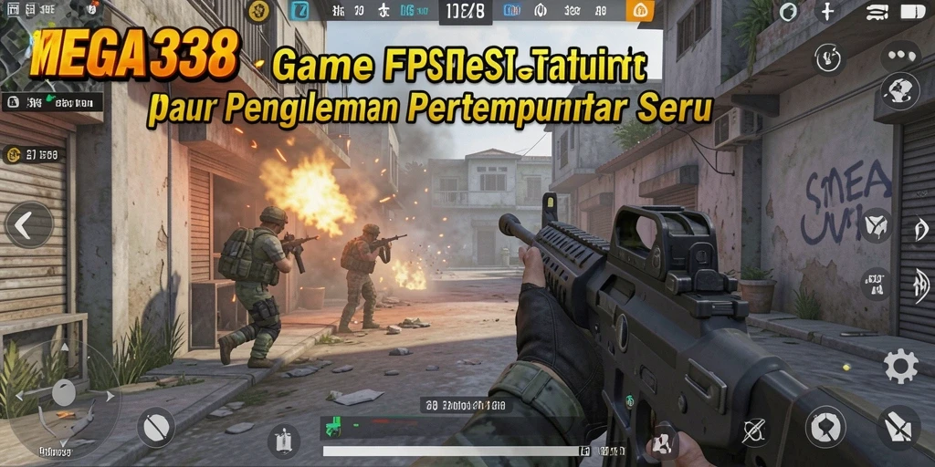 Tangkapan layar gameplay MEGA338 menampilkan aksi pertempuran yang intens dan grafis yang menakjubkan.