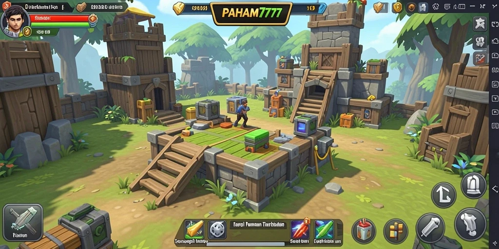 Gameplay PAHAM777 yang intens dan seru dalam kategori Tower Defense.