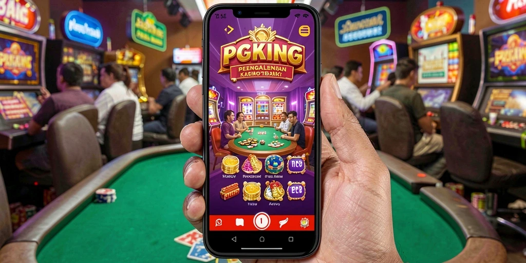 Tampilan gameplay seru PGKING dengan berbagai permainan Kasino.