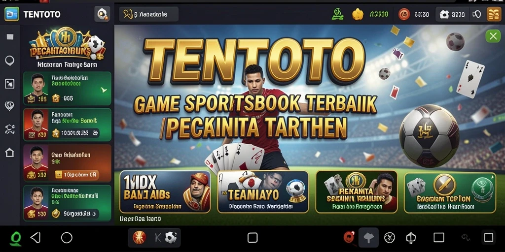 Tampilan gameplay menarik dalam aplikasi Sportsbook TENTOTO.