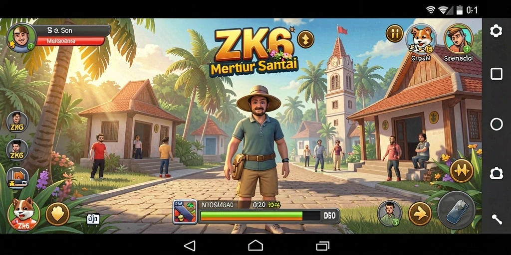 Tampilan gameplay ZK6 yang seru dan menghibur.