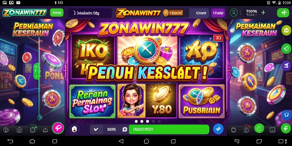 Tampilan gameplay ZONAWIN777 yang menarik dan penuh warna.